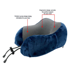 Soft U-Shaped Memory Foam Travel Pillow – Neck & Cervical Support