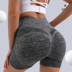 Women's High Waist Butt Lifting Workout Shorts