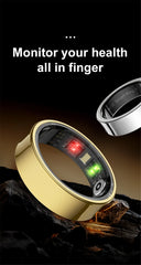 R09 Smart Ring – Health Monitoring, Camera Control, Waterproof with Charging Case