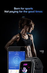 Y68 D20 Smartwatch – Bluetooth Fitness Tracker with Sleep & Activity Monitor