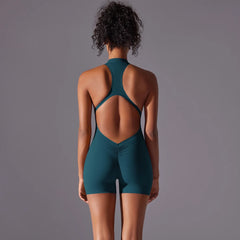 Women’s Push-Up Fitness Bodysuit – Breathable Quick-Dry Yoga & Gym Wear