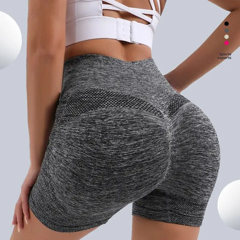 Women's High Waist Butt Lifting Workout Shorts