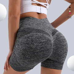 Women's High Waist Butt Lifting Workout Shorts