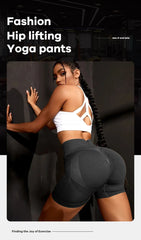 Women's High Waist Butt Lifting Workout Shorts