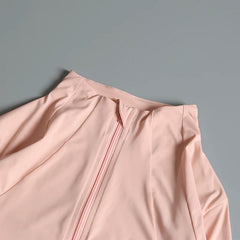 Women’s High Elastic Yoga Jacket – Long Sleeve Stand Collar Workout Top