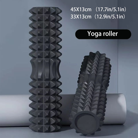 45cm Yoga Foam Roller & Pilates Block Set – Muscle Massage & Exercise Equipment