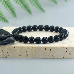 Natural Onyx & Obsidian Bracelet