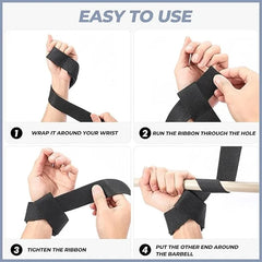 Weightlifting Wrist Straps – Adjustable Non-Slip Lifting Support