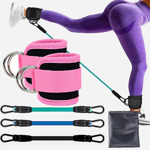 Ankle Strap Resistance Bands – Leg & Hip Strength Trainer for Home Fitness