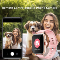 Waterproof Smartwatch – Call, Message, & Fitness Tracker for iPhone & Android