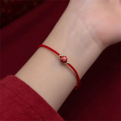 Tibetan Lotus Flower Lucky Rope Bracelet