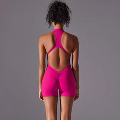 Women’s Push-Up Fitness Bodysuit – Breathable Quick-Dry Yoga & Gym Wear