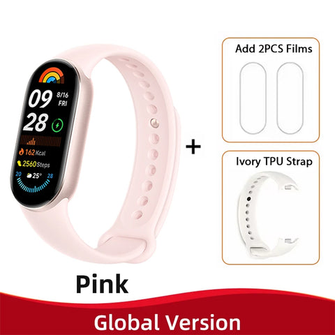 Xiaomi Smart Band 9 – 1.62" AMOLED, 21-Day Battery, Heart & SpO₂ Monitor