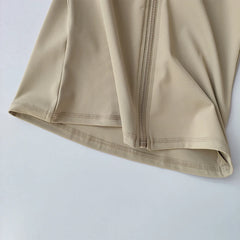 Women’s High-End Yoga & Running Jacket – Long Sleeve with Stand Collar