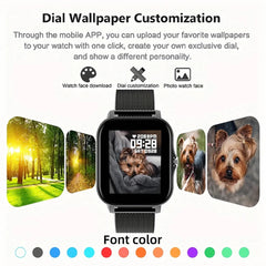 2025 Bluetooth Smartwatch – Call Answering & Fitness Tracker for Men & Women