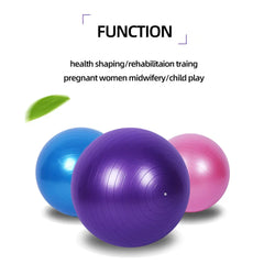 Anti-Burst Yoga Ball – Stability Exercise Ball for Home & Gym