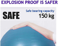 Anti-Burst Yoga Ball – Stability Exercise Ball for Home & Gym