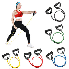 5-Level Resistance Bands with Handles – Strength Training & Workout Tubes