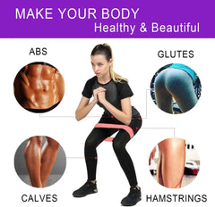 Portable Resistance Bands – Elastic Workout Bands for Yoga, Pilates & Fitness