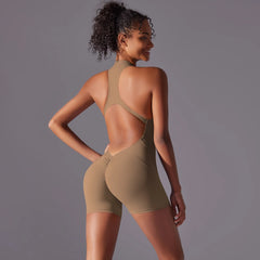 Women’s Push-Up Fitness Bodysuit – Breathable Quick-Dry Yoga & Gym Wear