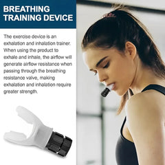 Breathing Exercise Device – Portable Lung Fitness Trainer with Adjustable Resistance