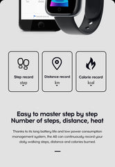 Y68 D20 Smartwatch – Bluetooth Fitness Tracker with Sleep & Activity Monitor