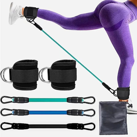 Ankle Strap Resistance Bands – Leg & Hip Strength Trainer for Home Fitness