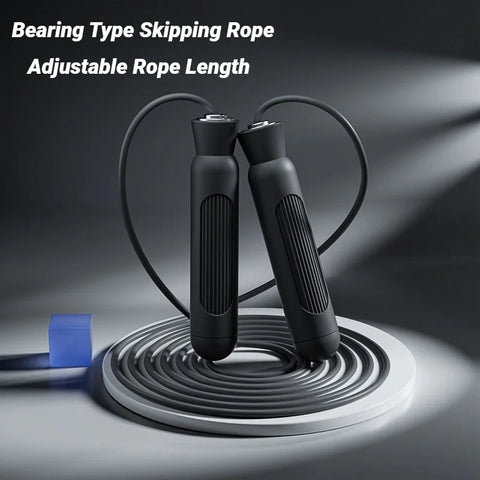 Adjustable Speed Jump Rope – Steel Cable with Bearings for Fitness & Weight Loss