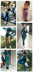 WAREBALL Seamless Yoga Set – 2/3/4pcs Women's Gym Workout Tracksuit