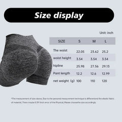 Women's High Waist Butt Lifting Workout Shorts