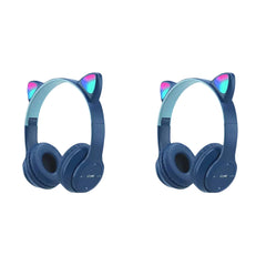 Glow Light Wireless Headphones – Over-Ear Bluetooth Stereo with Bass