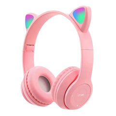 Glow Light Wireless Headphones – Over-Ear Bluetooth Stereo with Bass