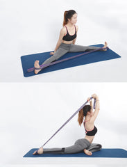 Multi-Section Yoga Resistance Band – Stretch & Training Strap