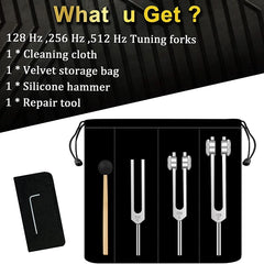 Tuning Fork Set – 128Hz, 256Hz, 512Hz for Healing & Sound Therapy