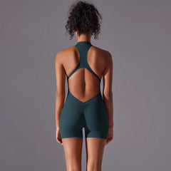 Women’s Push-Up Fitness Bodysuit – Breathable Quick-Dry Yoga & Gym Wear