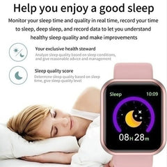 Y68 D20 Smartwatch – Bluetooth Fitness Tracker with Sleep & Activity Monitor