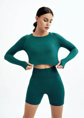 WAREBALL Seamless Yoga Set – 2/3/4pcs Women's Gym Workout Tracksuit