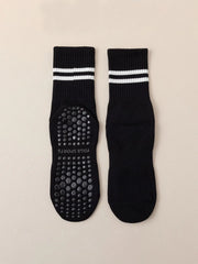 Women’s Non-Slip Pilates & Yoga Grip Socks – 4 Pairs