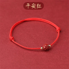 Tibetan Lotus Flower Lucky Rope Bracelet