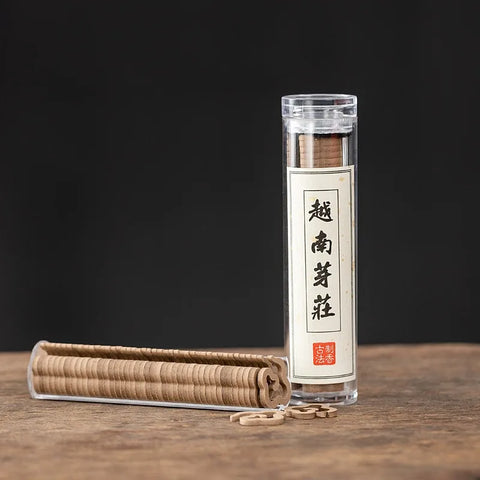 Natural Disk Incense Set – Mini Burner with Sandalwood & Cinnamon Plant Extracts