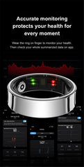 R09 Smart Ring – Health Monitoring, Camera Control, Waterproof with Charging Case