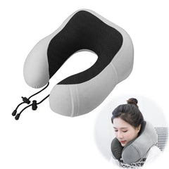 Soft U-Shaped Memory Foam Travel Pillow – Neck & Cervical Support