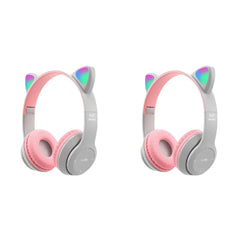 Glow Light Wireless Headphones – Over-Ear Bluetooth Stereo with Bass
