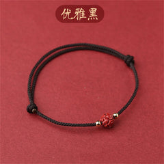 Tibetan Lotus Flower Lucky Rope Bracelet