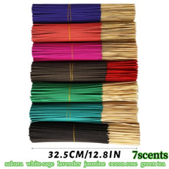 120pc Aromatherapy Incense Stick Set – 7 Natural Scents with Burner for Yoga & Meditation