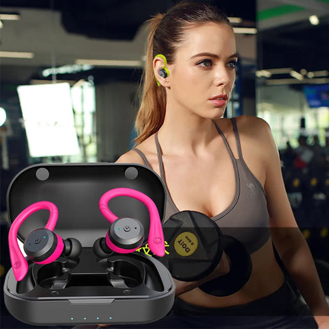 TWS Waterproof Earbuds – 20H Playtime, IPX7 Sport Bluetooth Headset