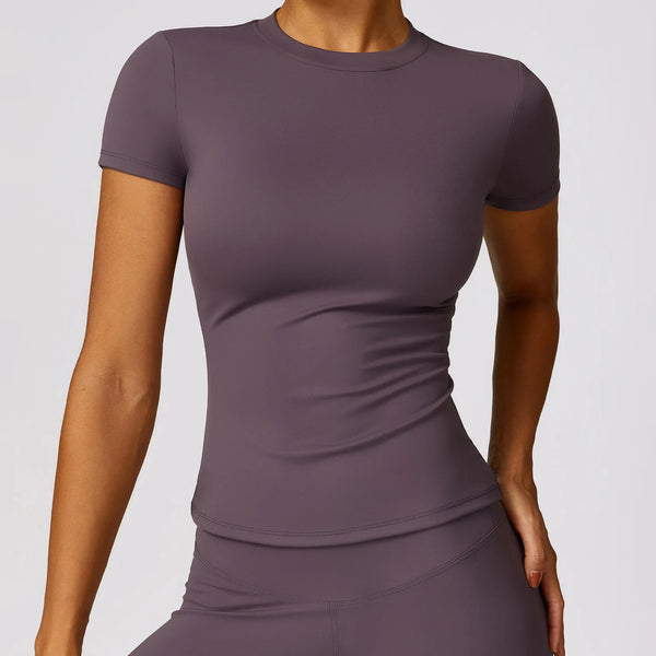 NCLAGEN Women’s Sports T-Shirt – Breathable Stretch Gym & Yoga Top