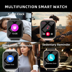 Waterproof Smartwatch – Call, Message, & Fitness Tracker for iPhone & Android