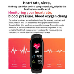 M6 Smart Watch – Fitness Tracker, Heart Rate, Blood Pressure Monitor, Waterproof