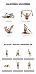 Elastic Multi-Section Yoga Resistance Bands – Pilates & Fitness Training